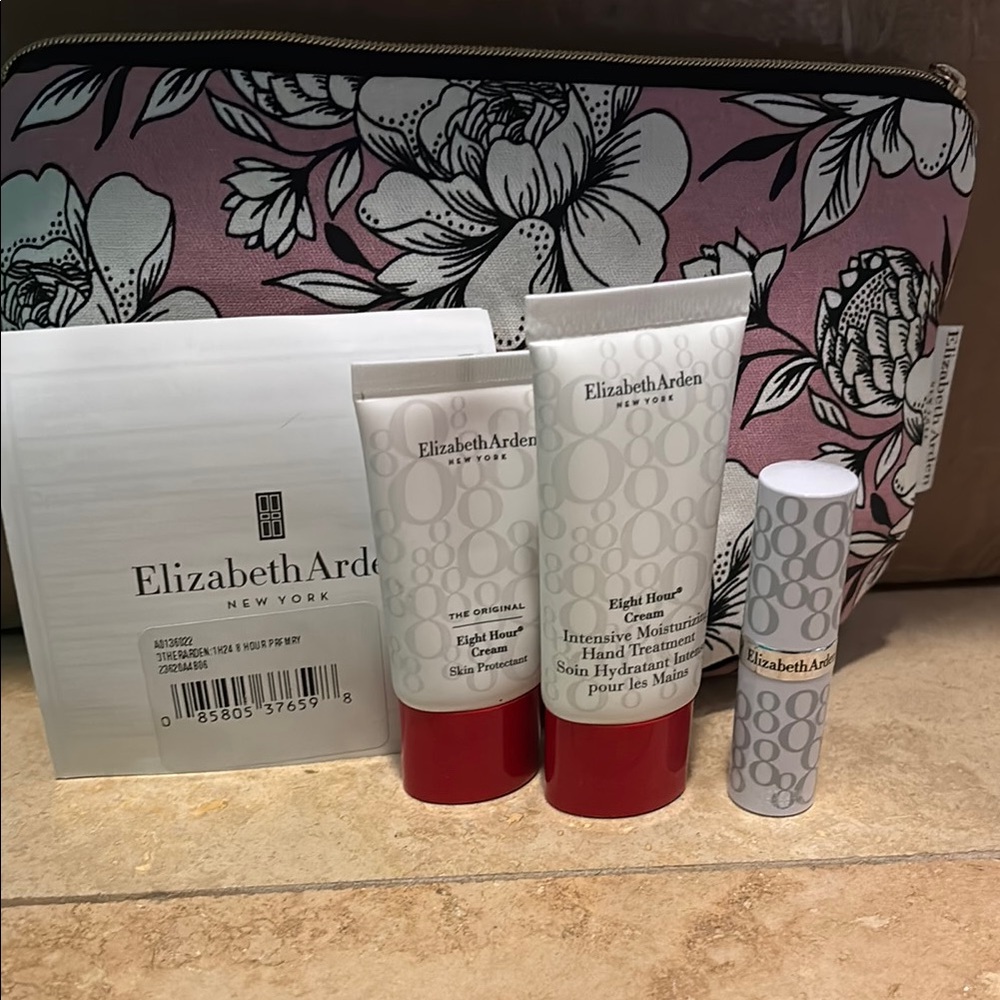 Elizabeth Arden Skincare Set with Floral Bag